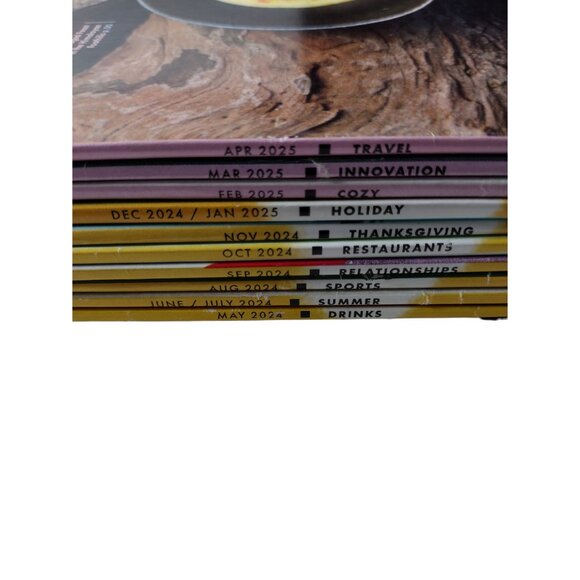 Bon Appetit Magazine 10 Issue Bundle 2024-2025 Recipes Holiday Deserts Drinks - Picture 2 of 13